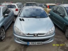 Peugeot 206 Allure Coupe - LS53 NXG Date of registration: 05.11.2003 1587cc, petrol, manual,