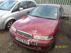 Rover 416I XL - V382 NAR Date of registration: 07.12.1999 1589cc, petrol, manual, red Odometer