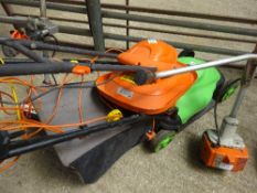 240v rotary mower and Flymo hover mower gwo