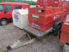 Western 2000 litre Transcube bowser This lot is sold on instruction of Speedy