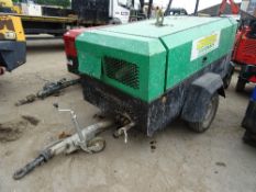 Ingersoll Rand 7/71 260 cfm compressor-5569 hours-turns over wont start  RMA