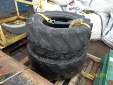 2 no 6 tonne dumper tyres