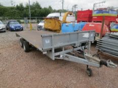 Twin axle plant trailer