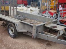 M & E 2.6 tonne plant trailer This lot is sold on instruction of Speedy