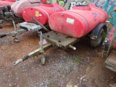 Western single axle poly water bowser  This lot is sold on instruction of Speedy