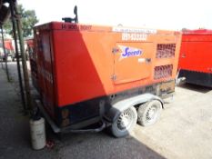 Macgen 100kva road tow generator 16,096 hrs  - RMP This lot is sold on instruction of Speedy