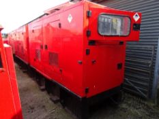 FG Wilson 80kva generator 4069 hrs  - canopy and exhaust damage - RMP This lot is sold on