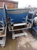 2 no 250 litre tipping skips