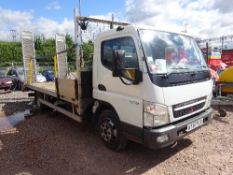 Mitsubishi Cantor 7.5E beavertail lorry (2008) Registration No: KT57 PJX, 2977cc, diesel 166,000