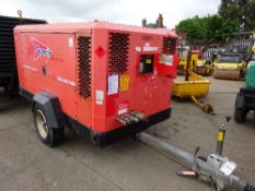 Ingersoll Rand 7/170 compressor (2007) 3199 hrs  RMA  foam burnt This lot is sold on instruction