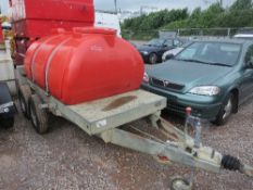 Western twin axle poly water bowser This lot is sold on instruction of Speedy