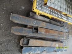 Pair of metal extension forks