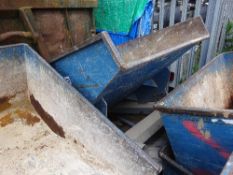 2 no 250 litre tipping skips