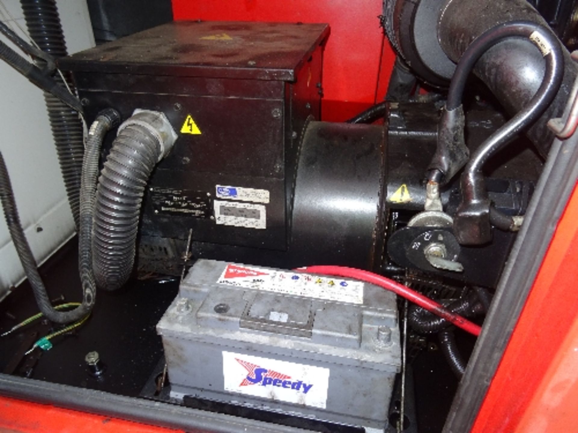 FG Wilson 60kva generator 31038 hrs - starts and runs - drive to alternator disconnected This lot is - Image 3 of 6