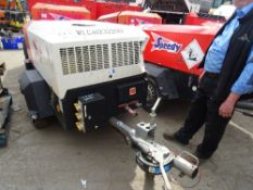 Ingersoll Rand 7/31e compressor (2011)  damaged canopy  RMA This lot is sold on instruction of