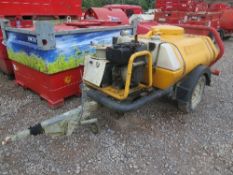 Yellow 250 gallon water bowser pressure washer