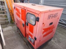 FG Wilson 20kva generator - runs, no power This lot is sold on instruction of Speedy