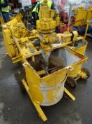 Air driven grout mixer and pump