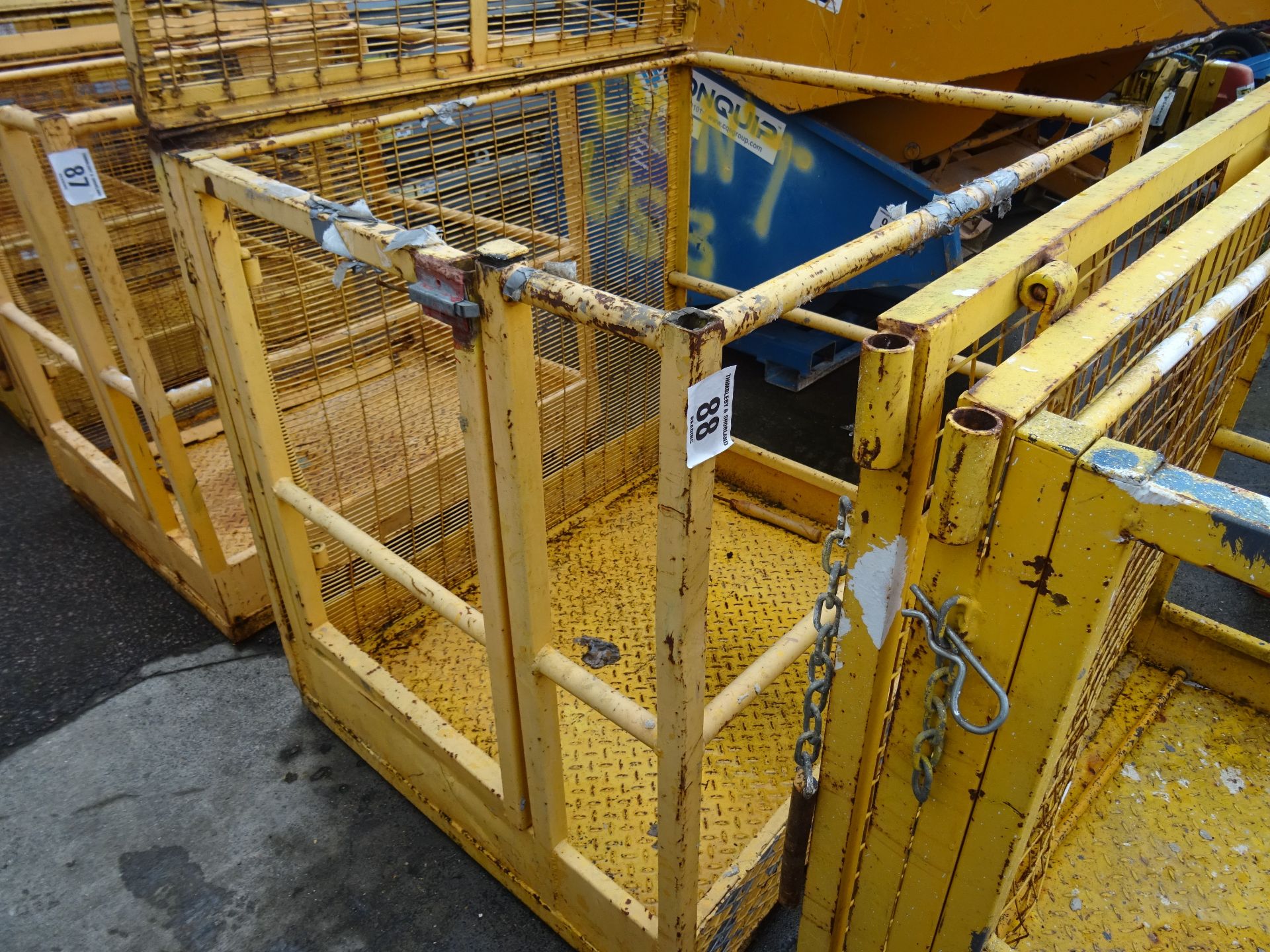 2 man forklift man cage