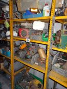 Bay of various machinery spares