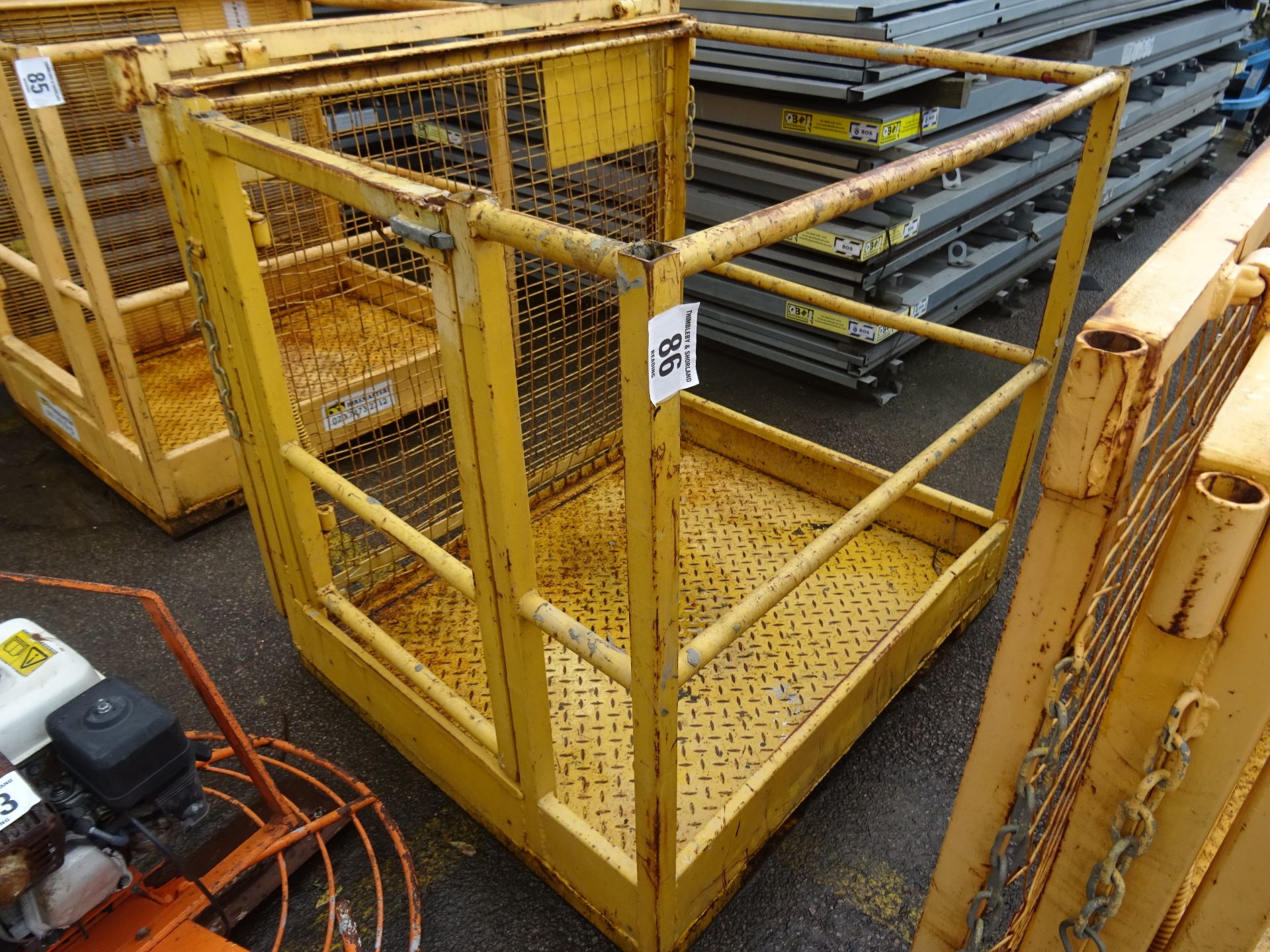 2 man forklift man cage