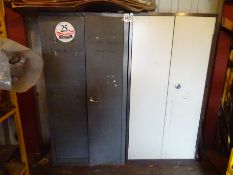 2 metal stationery cupboards