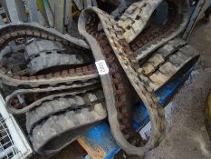 Pallet of Takeuchi 1-3 tonne used rubber tracks