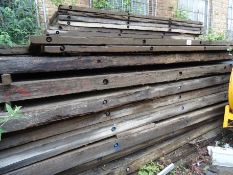 Quantity of hardwood timber mats