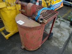 Air driven grout mixer and pump
