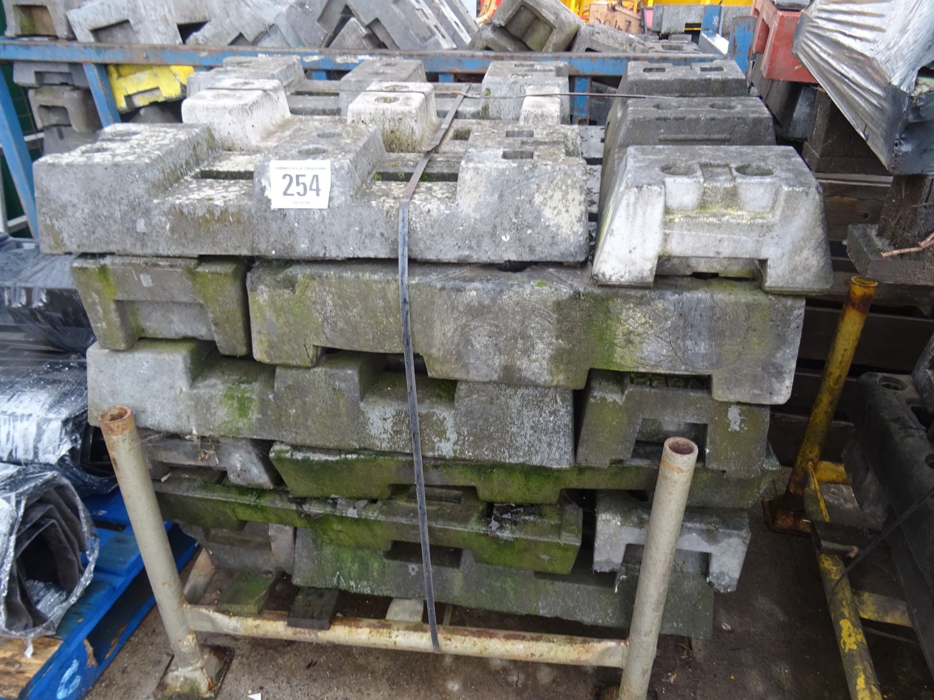 Pallet of Heras fencing feet