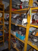 Bay of various machinery spares
