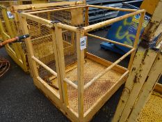 2 man forklift man cage