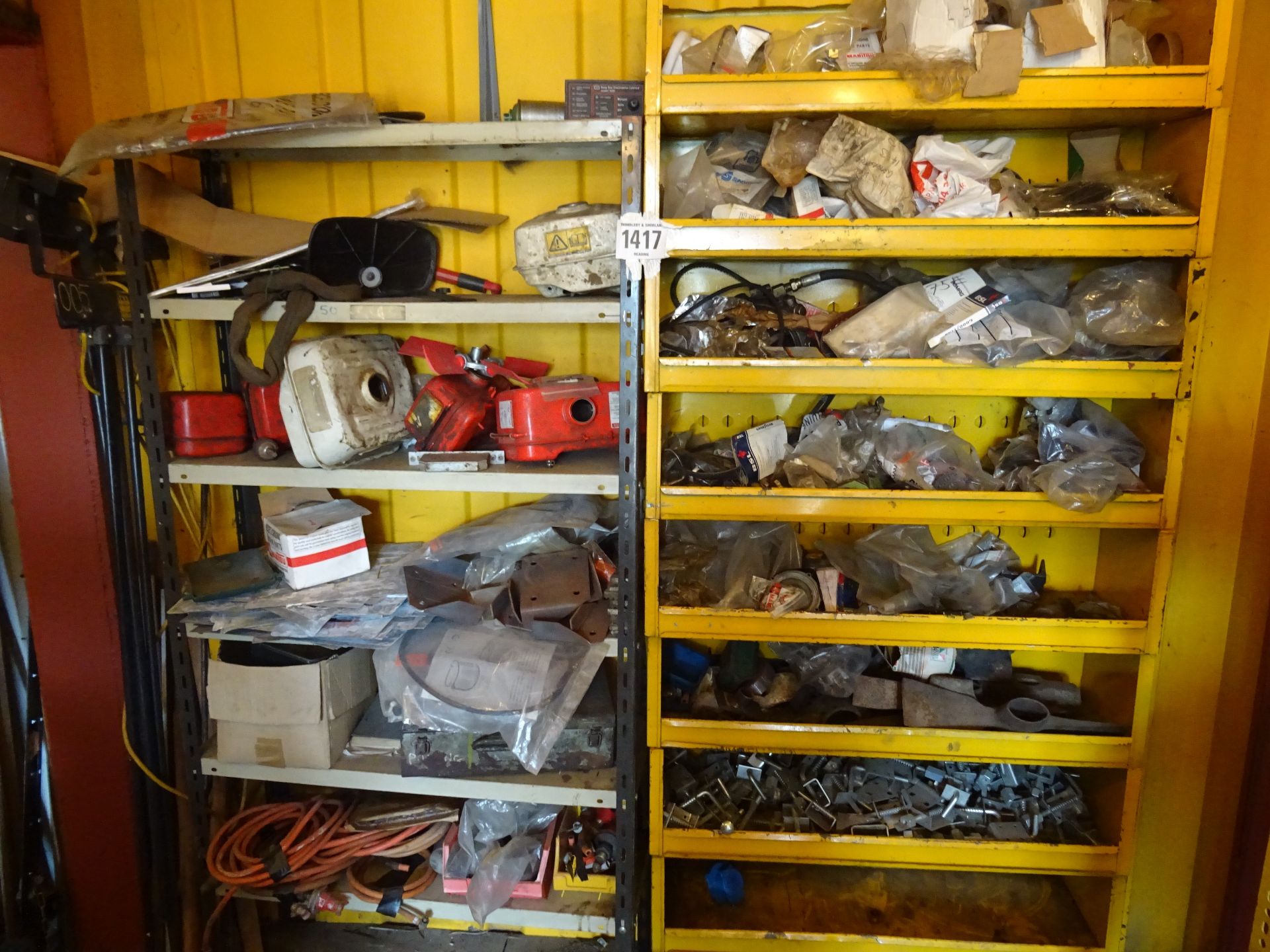 2 bays of various spares