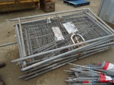 T pedestrian Heras fence gates