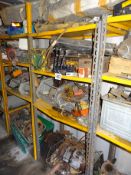 Bay of various machinery spares