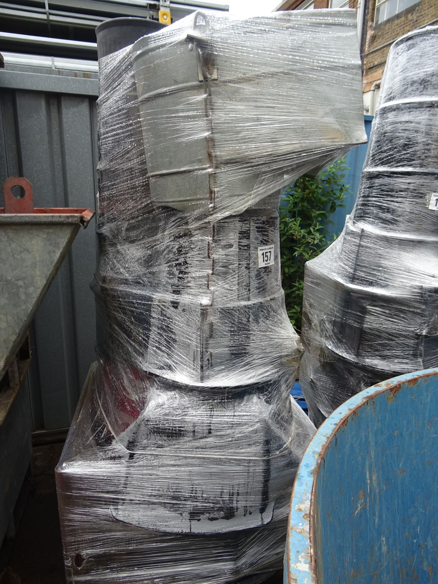 Pallet of rubble chutes