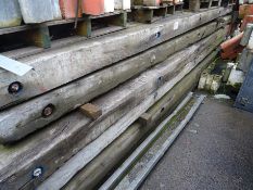 Quantity of hardwood timber bog mats 5m x 1m x 150mm
