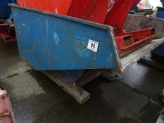 Forklift tipping skip