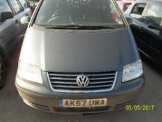 Volkswagen Sharan SE TDI 115 MPV - AK57 UWA Date of registration: 18.12.2007 1896cc, diesel, 5 speed