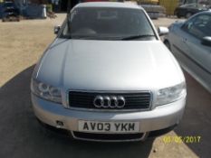 Audi A4 FSI SE - AV03 YKM Date of registration: 15.05.2003 1984cc, petrol, manual, silver Odometer