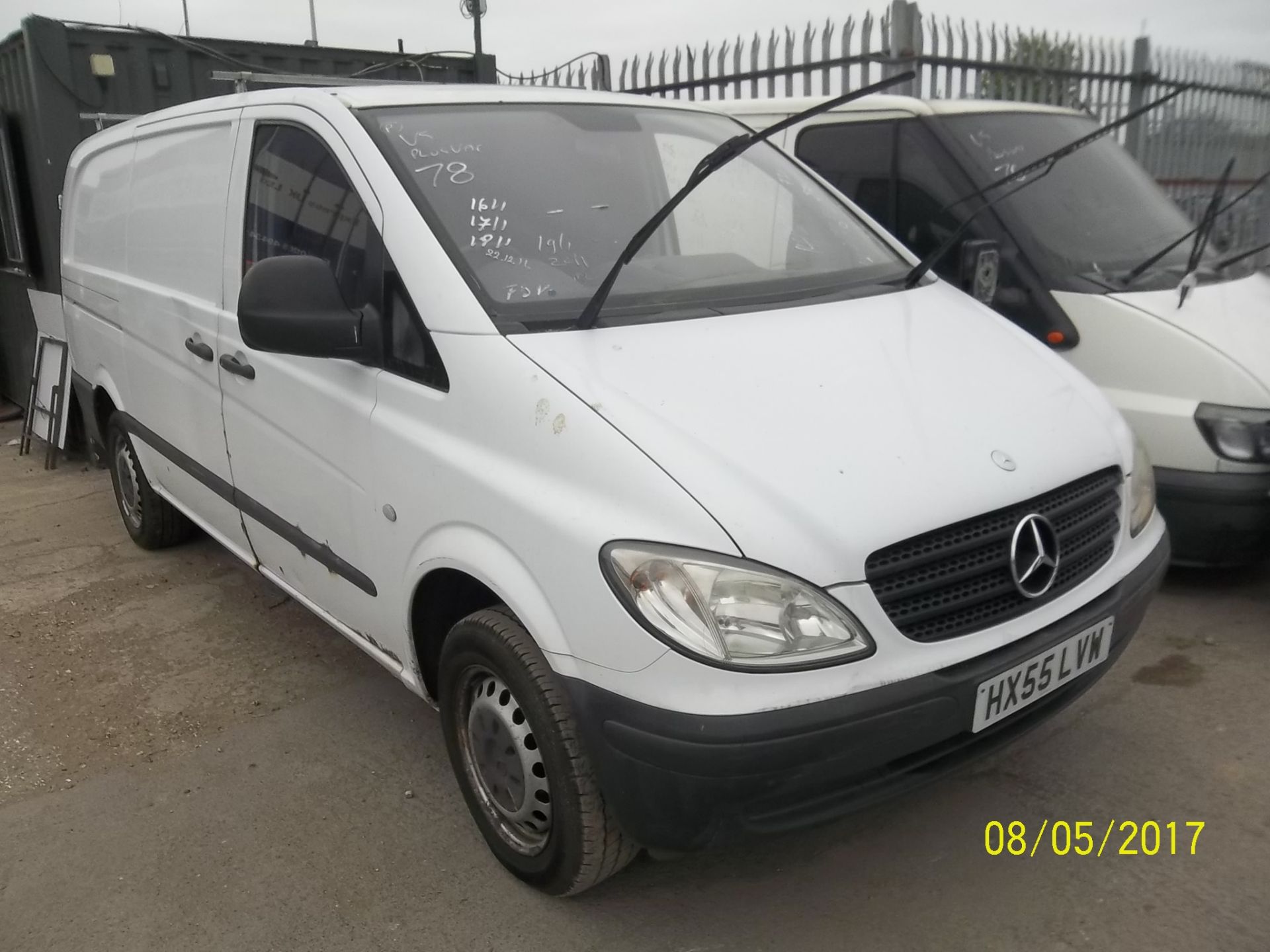 Mercedes Vito Van - HX55 LVW Date of registration: 01.10.2005 2151cc, diesel, white Odometer reading - Image 3 of 4