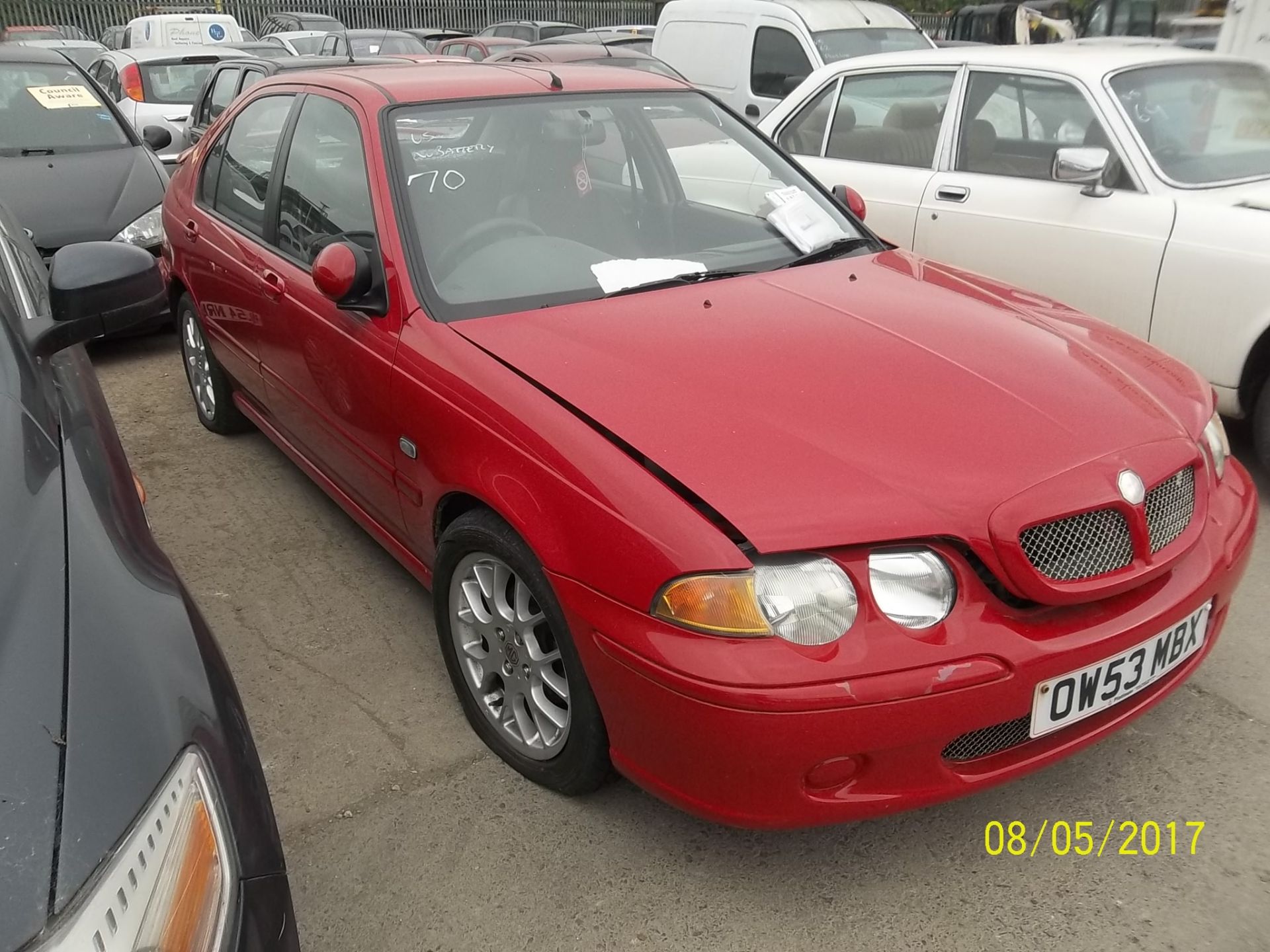 MG ZS+ 110 - OW53 MBX Date of registration: 28.01.2004 1588cc, petrol, manual, red Odometer - Image 3 of 4