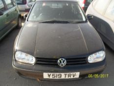 Volkswagen Golf S - Y519 TRV Date of registration: 11.05.2001 1598cc, petrol, manual, black Odometer