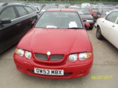 MG ZS+ 110 - OW53 MBX Date of registration: 28.01.2004 1588cc, petrol, manual, red Odometer