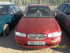 Rover 414S - R964 GYJ Date of registration: 08.12.1997 1396cc, petrol, manual, red Odometer