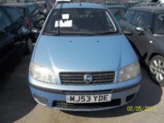 Fiat Punto Active 8V - MJ53 YDE Date of registration: 29.01.2004 1242cc, petrol, manual, blue