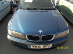 BMW 318I SE - WM51 DFZ Date of registration: 14.12.2001 1995cc, petrol, manual, blue Odometer