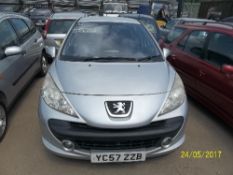 Peugeot 207 Sport HDI 110 - YC57 ZZB Date of registration: 30.10.2007 1560cc, diesel, manual, silver