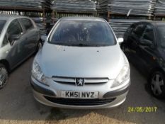 Peugeot 307 LX 16V - KM51 NVZ Date of registration: 05.11.2001 1587cc, petrol, manual, silver