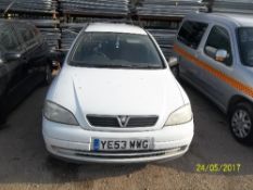 Vauxhall Astra Envoy DTI Car derived van - YE53 WWG Date of registration: 28.11.2003 1686cc, diesel,